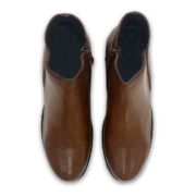 Μποτάκια με φερμουάρ και λάστιχο W25001K