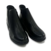 Μποτάκια με φερμουάρ και λάστιχο W25001B