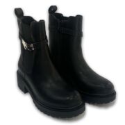 Μποτάκια με φερμουάρ και λάστιχο W25275B