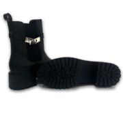 Μποτάκια με φερμουάρ και λάστιχο W25275B