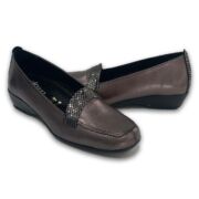 Γυναικεία δερμάτινα μοκασίνια WW25300-7A