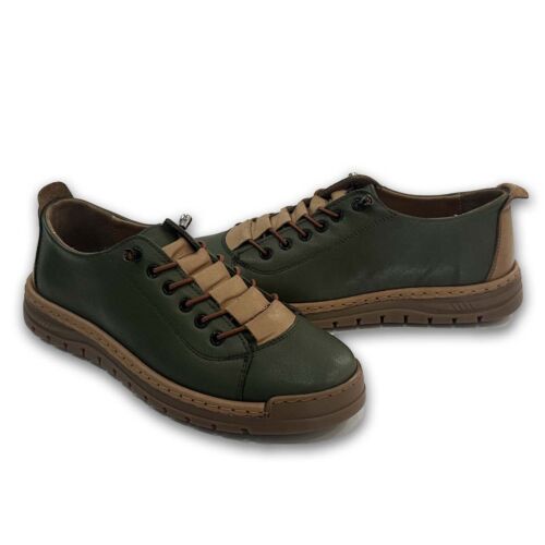 Γυναικεία δερμάτινα μοκασίνια W25F300X