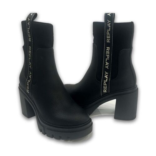 Μποτάκια με τακούνι Replay JEN TAPE RN620012S-0003