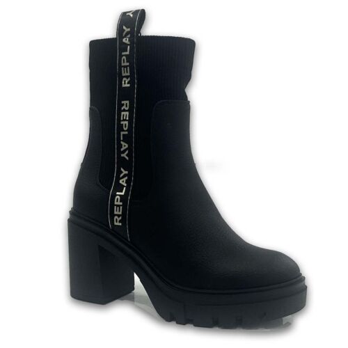 Μποτάκια με τακούνι Replay JEN TAPE RN620012S-0003